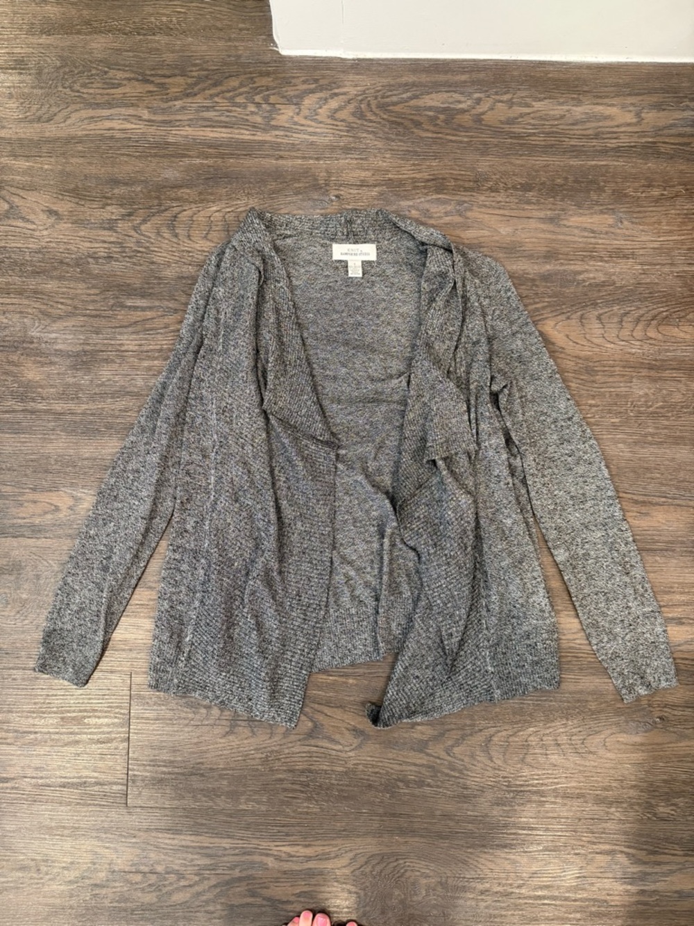 Women’s Knit by Hampshire Studio Gray Cardigan Size Small